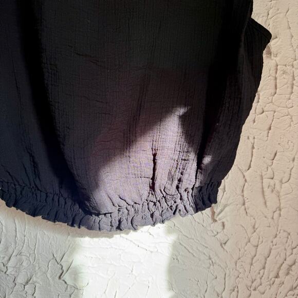 a new day Black Textured Crop Top - Picture 3 of 7